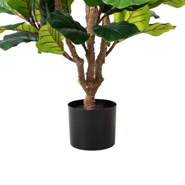 UV-resistant and waterproof faux fiddle leaf fig tree for long-lasting beauty