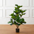 4ft Faux Fiddle Leaf Fig Tree with lush green leaves for indoor decor