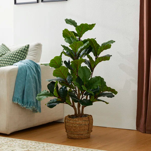 Premium artificial fiddle leaf fig tree for effortless greenery