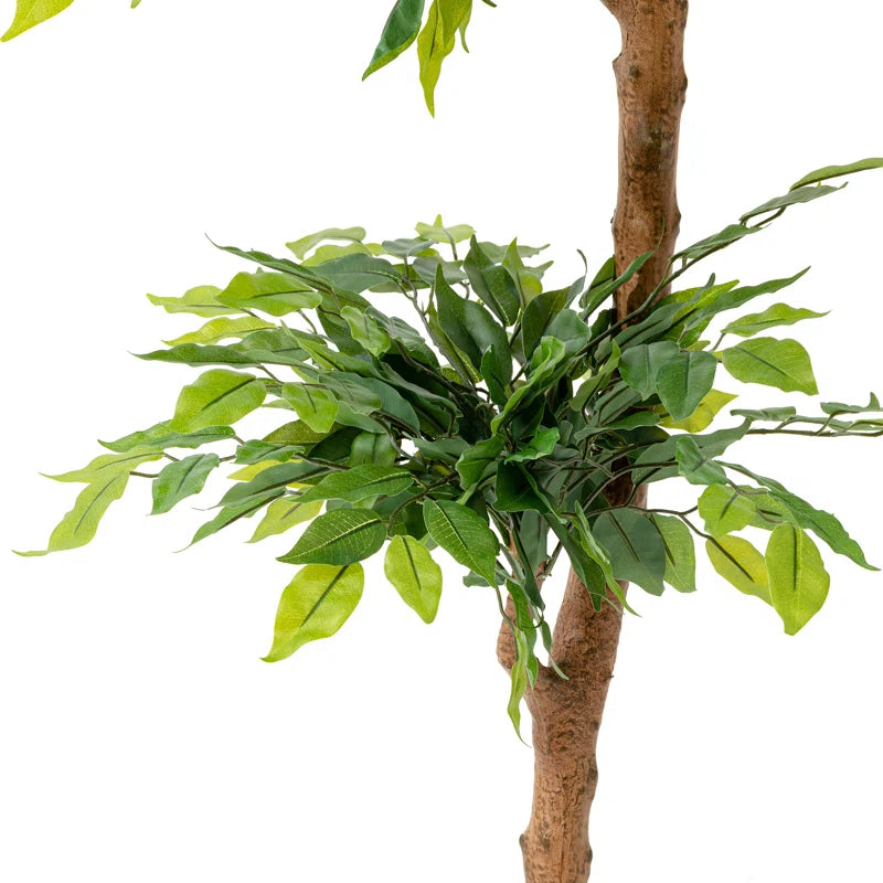 Artificial ficus tree with a realistic look, ideal for commercial and residential decor.