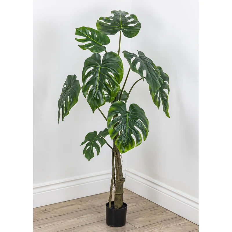 Realistic Artificial Monstera plant without pot