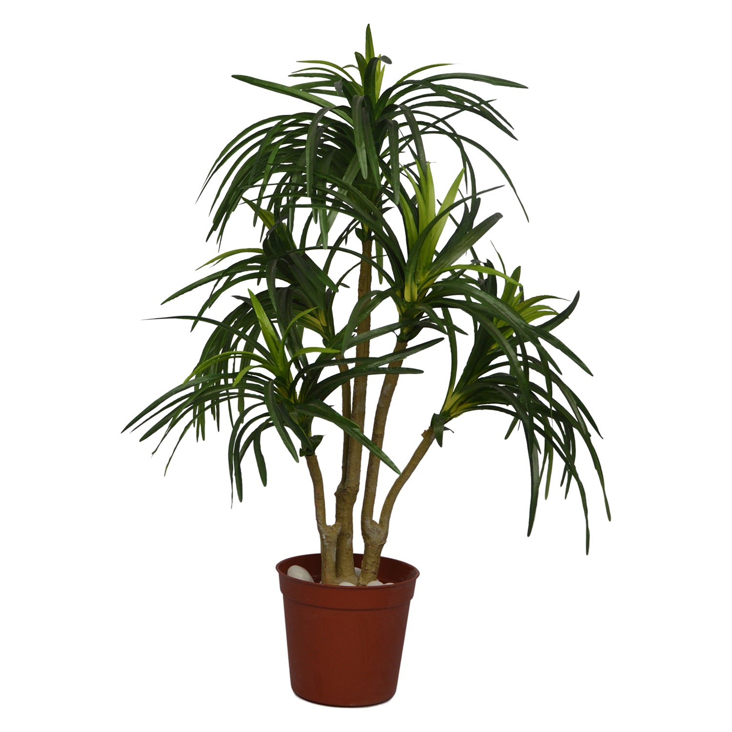 3 Ft Artificial Dracaena Plant – Compact Faux Greenery with Realistic Variegated Leaves for Indoor Home, Office & Tabletop Décor