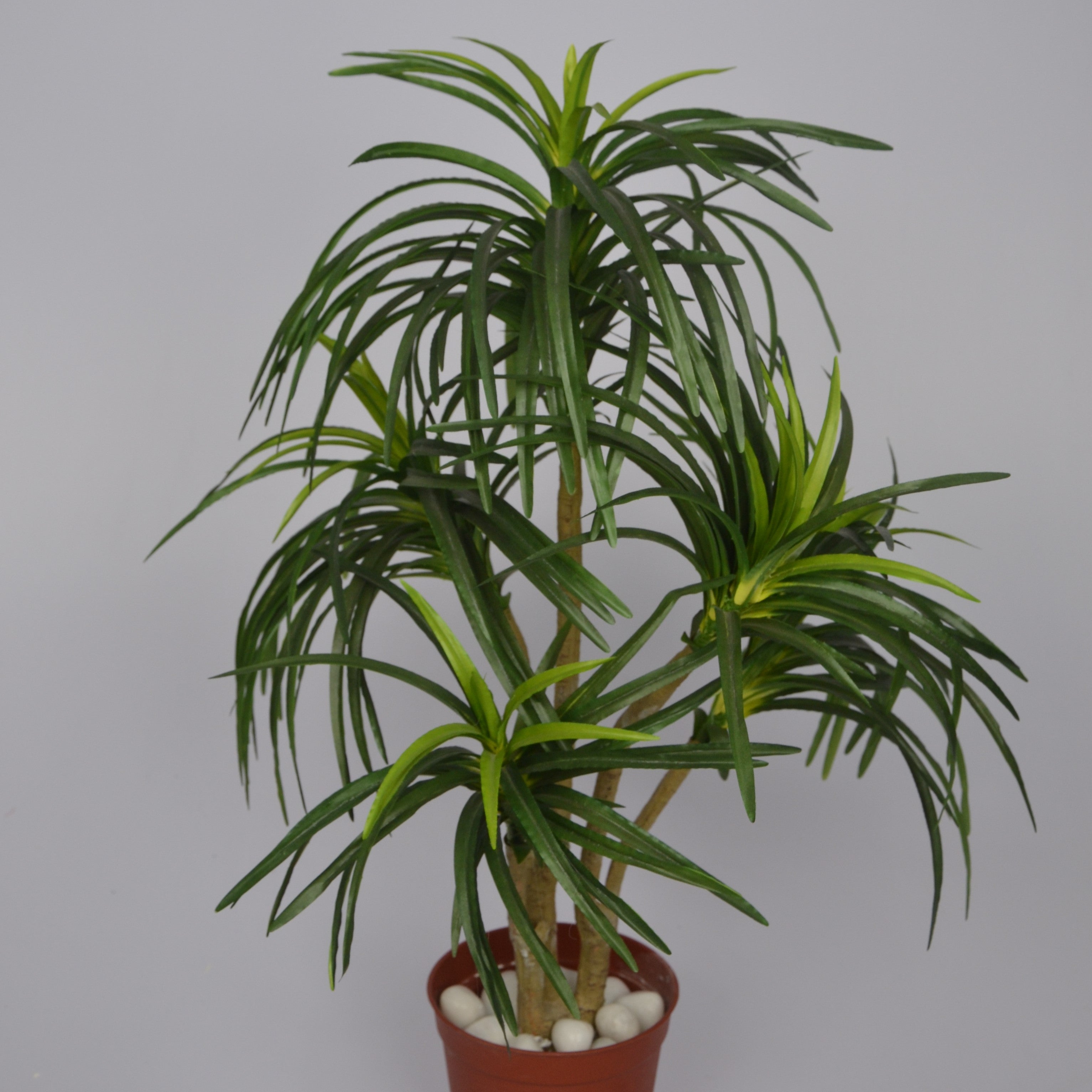 3 Ft Artificial Dracaena Plant – Compact Faux Greenery with Realistic Variegated Leaves for Indoor Home, Office & Tabletop Décor