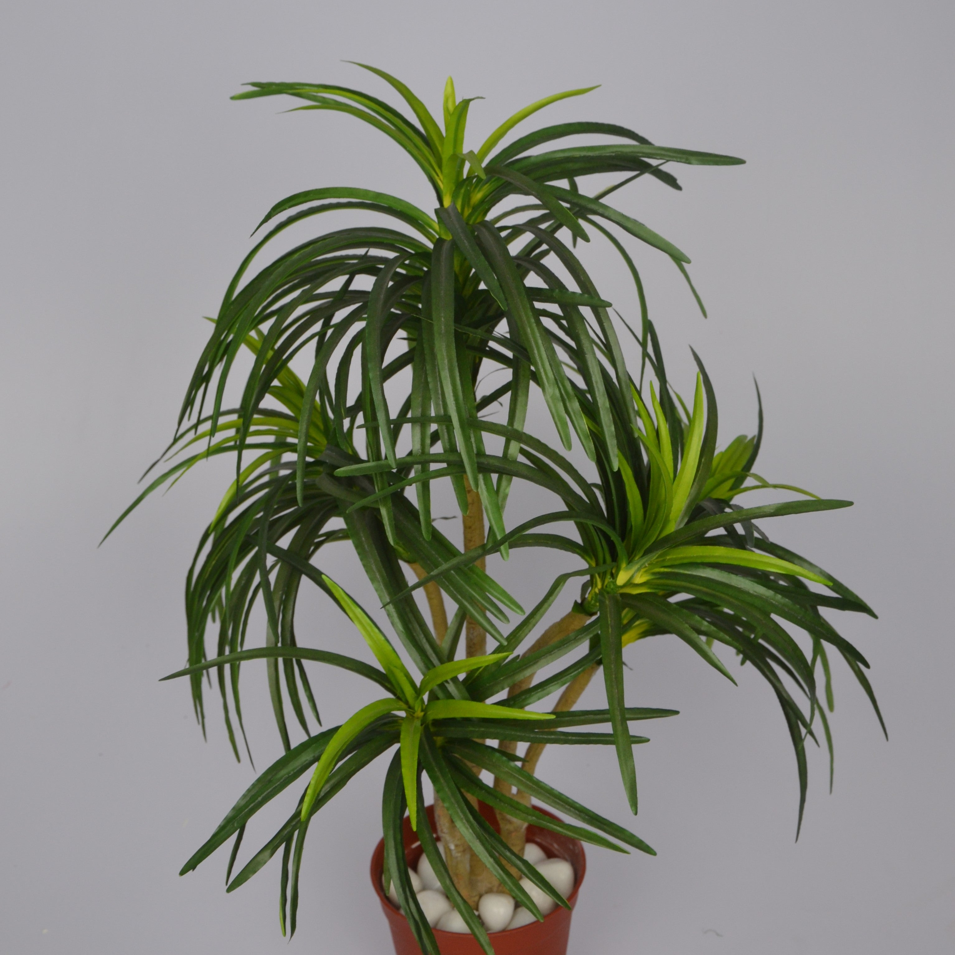 3 Ft Artificial Dracaena Plant – Compact Faux Greenery with Realistic Variegated Leaves for Indoor Home, Office & Tabletop Décor