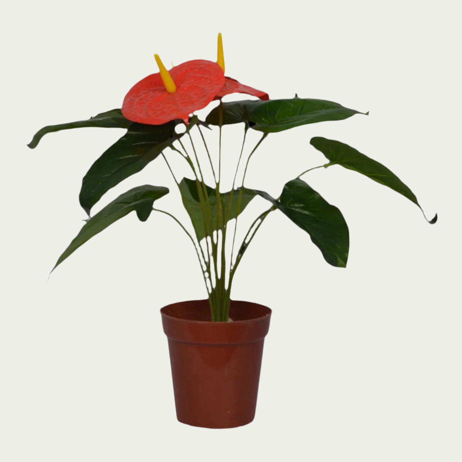 Eye-catching product image of 1 Ft Anthurium Bush Evergreen Artificial Botanical – Vibrant Decorative Plant for Home or Office – Shop Luxiplant, ideal for indoor settings.