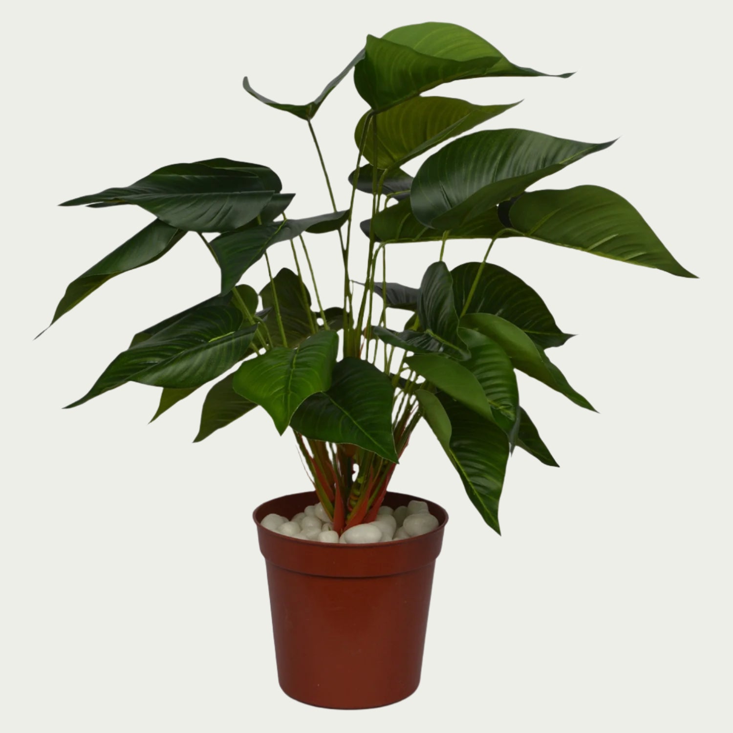 2 Ft Artificial Betel Leaf Bush – Faux Green Plant placed in a stylish planter