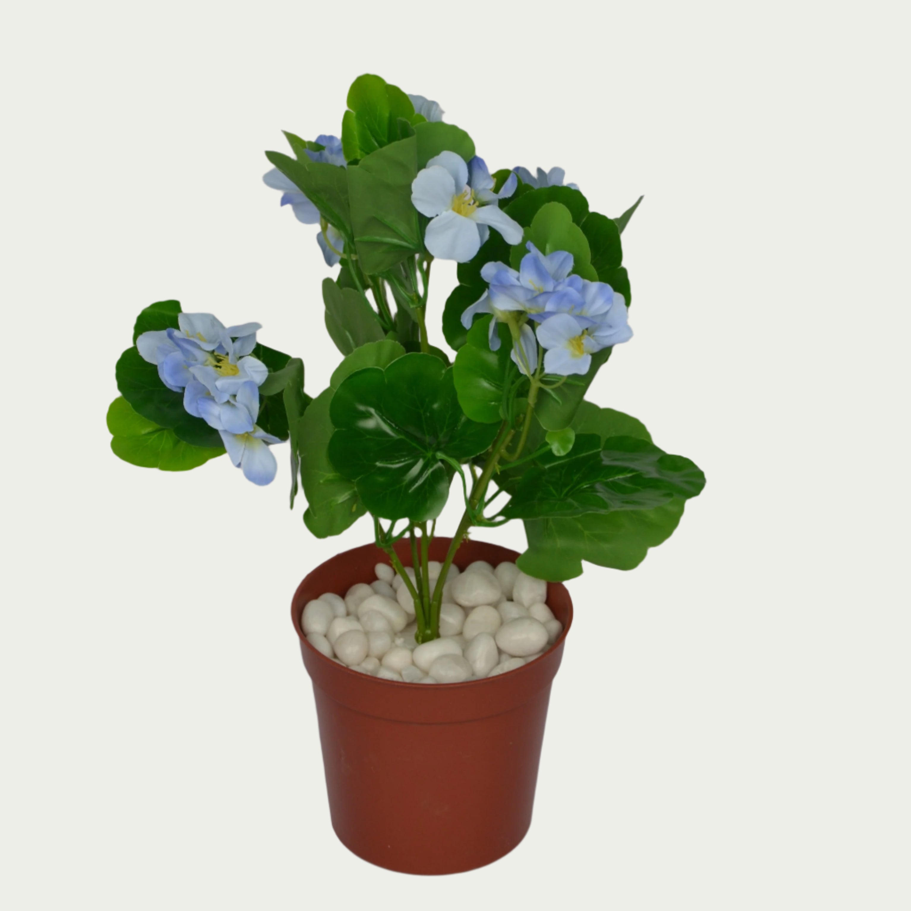 Detailed view of 1 Ft Geranium Bush Decorative Faux Leaf Arrangement – Elegant Faux Greenery for Any Setting – Shop Luxiplant showing realistic textures and colors.