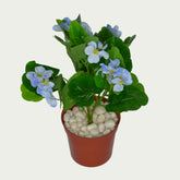 Close-up image of 1 Ft Geranium Bush Decorative Faux Leaf Arrangement – Elegant Faux Greenery for Any Setting – Shop Luxiplant – perfect for home decoration.