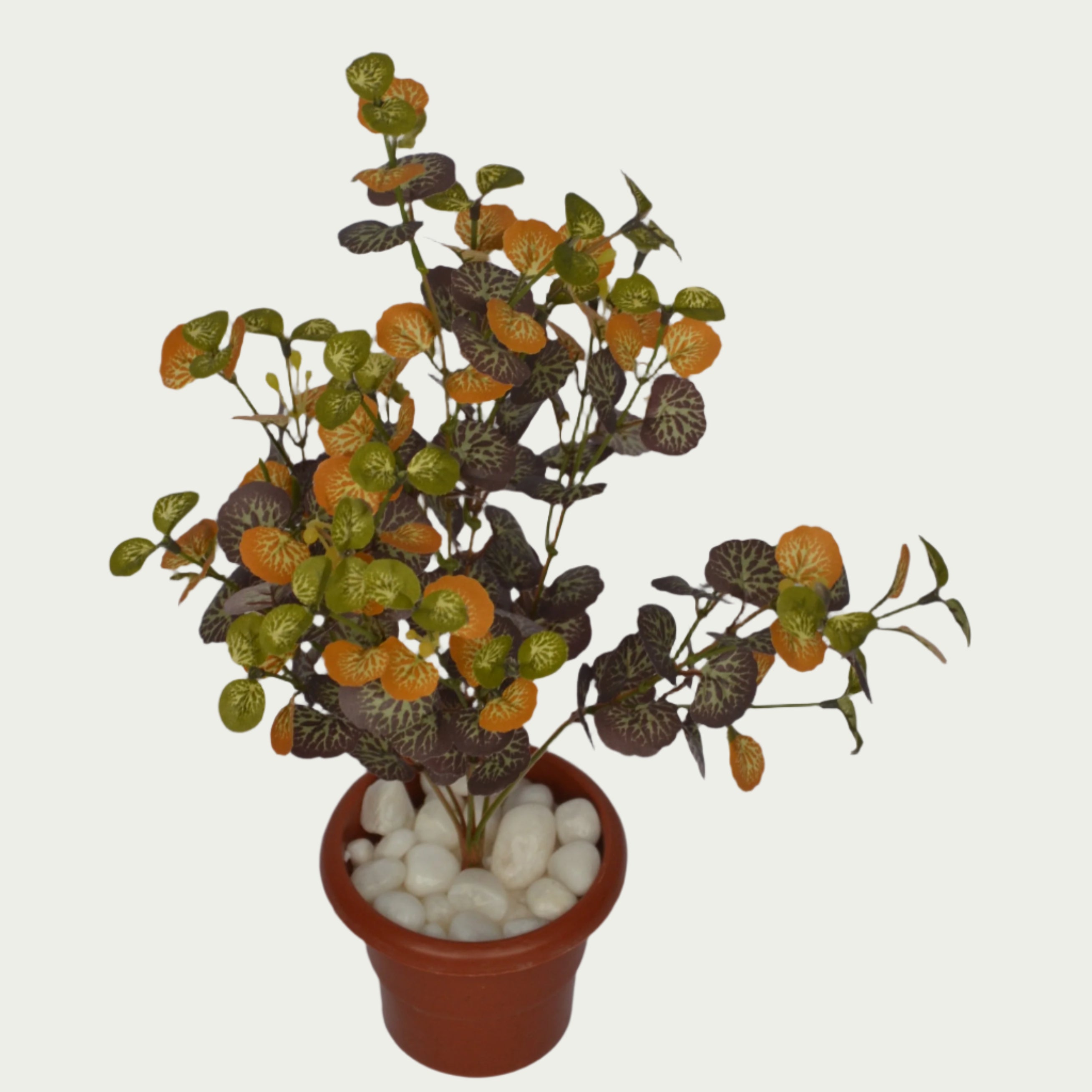 Decorative shot highlighting the unique design of 1 Ft Geranium Evergreen Artificial Botanical – Chic Artificial Plant to Elevate Any Space – Shop Luxiplant.