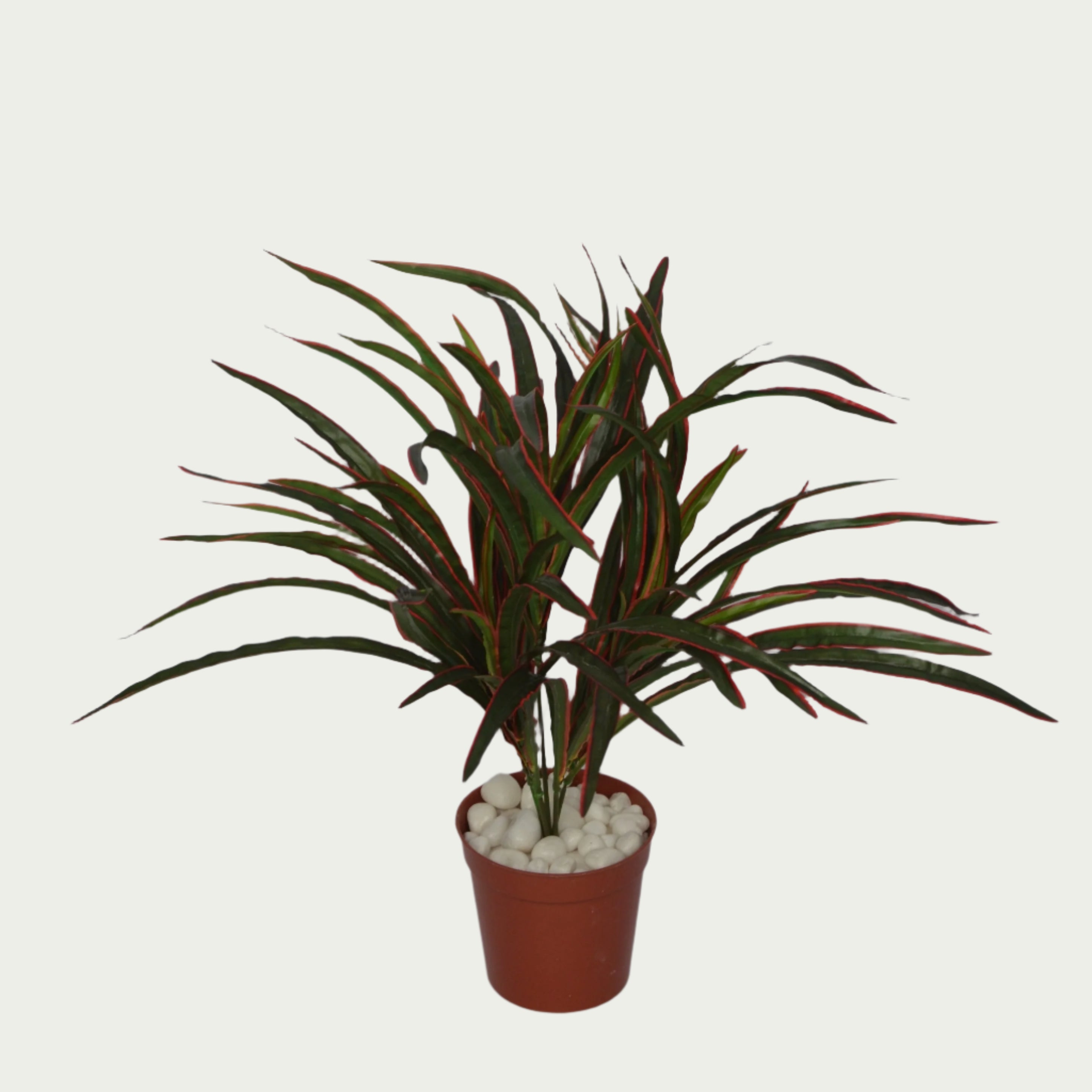 2 Ft Artificial Reddracaena Bush 20 – Faux Green Plant as part of a decorative indoor arrangement