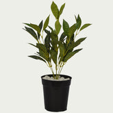 3 Ft Artificial Yellow Mini Croton Bush – Faux Green Plant close-up highlighting realistic details