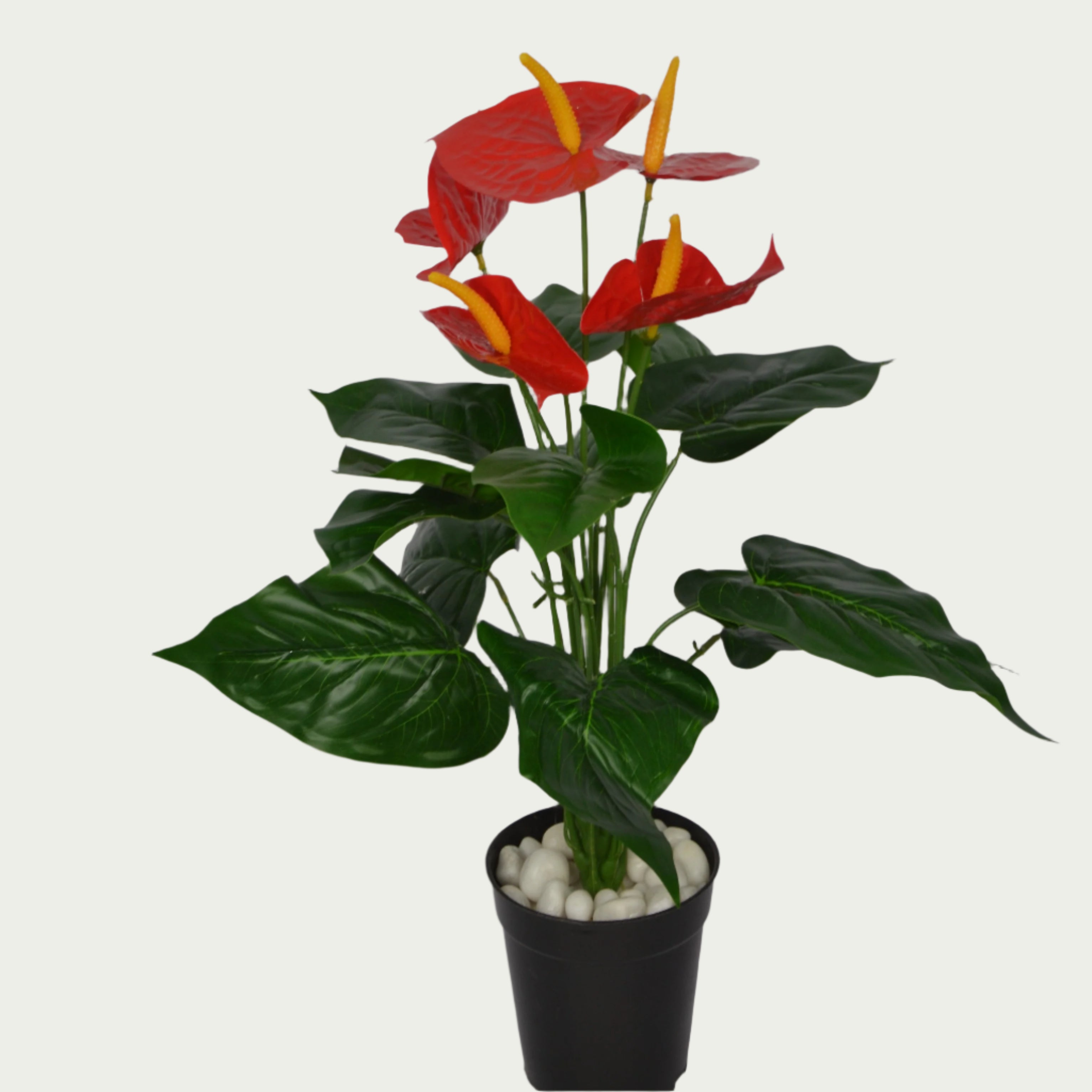 2 Ft Anthurium Medium Bush Low-Maintenance Indoor Greenery – Elegant Faux Greenery for Any Setting – Shop Luxiplant on display with vibrant artificial foliage and lifelike features.