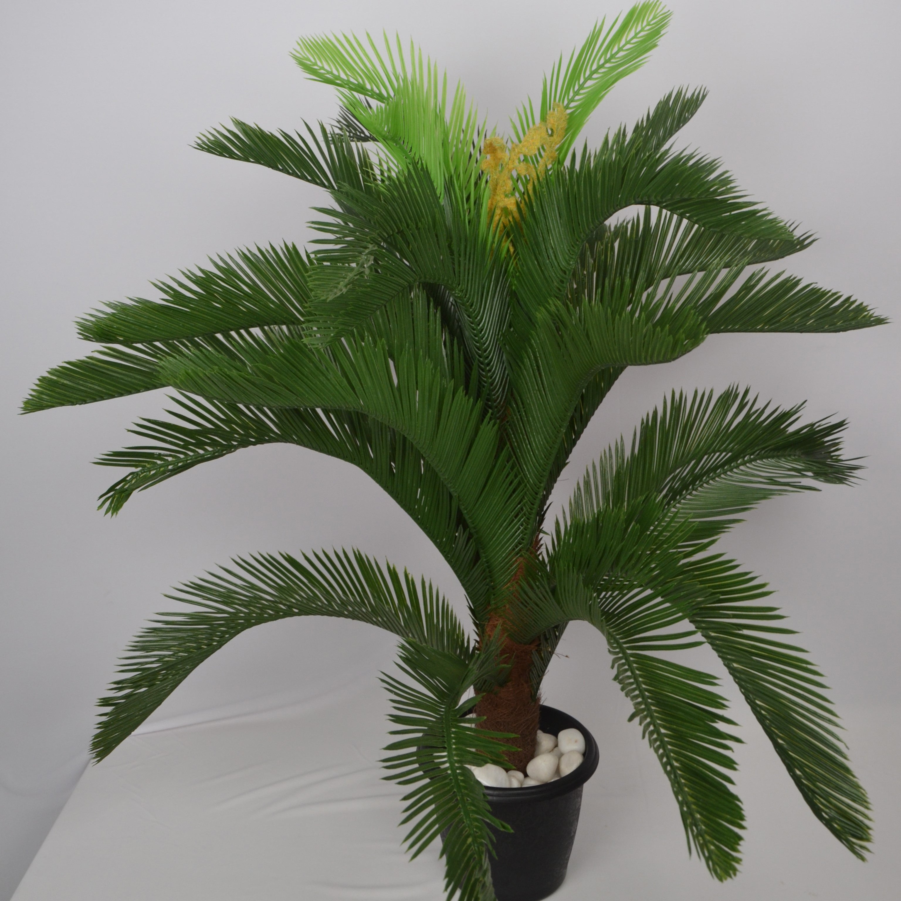 3 Ft Artificial Cycus Plant – Realistic Faux Tropical Greenery for Indoor Home, Office & Tabletop Décor