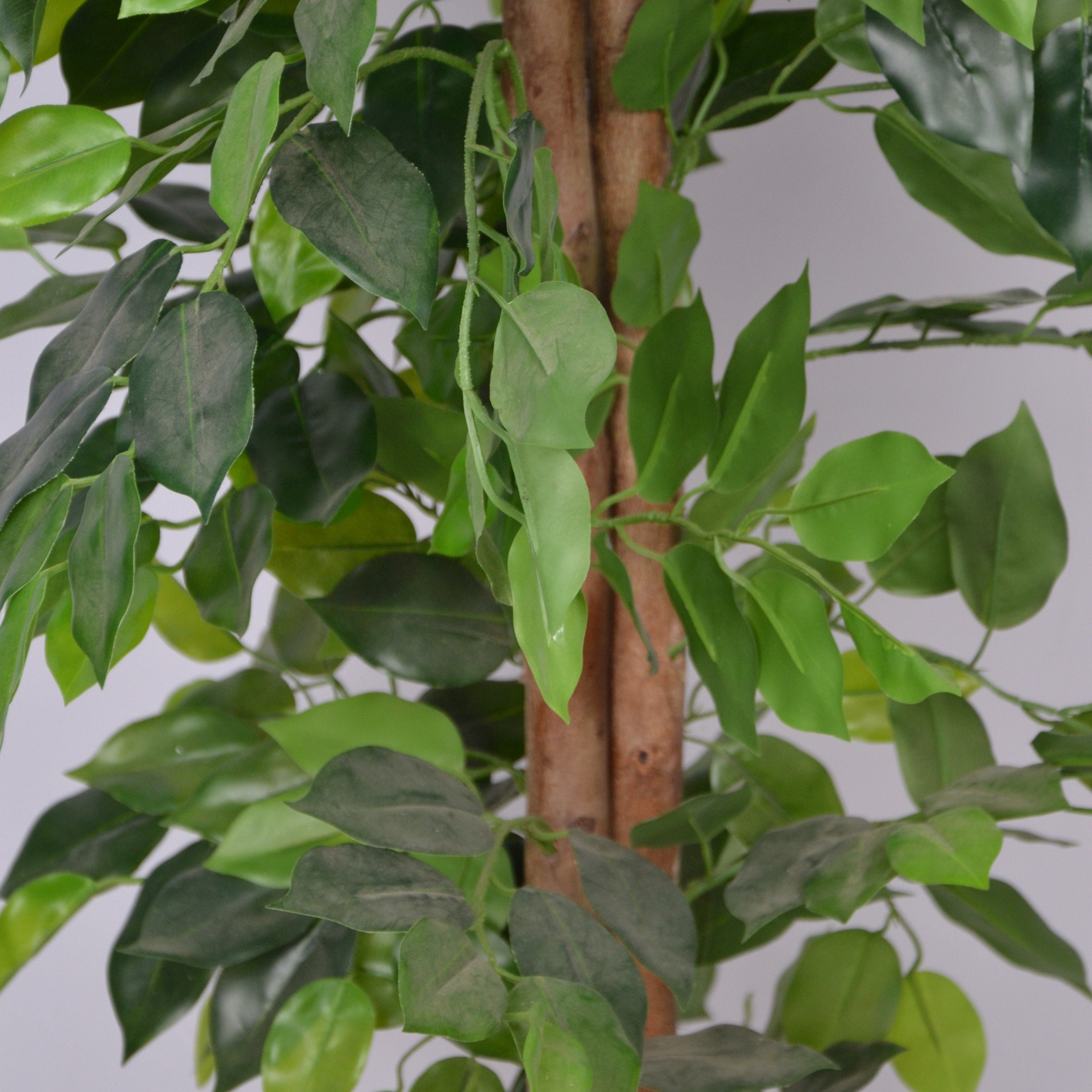 4 Ft Artificial Ficus Plant – Realistic Faux Tree with Lush Green Leaves & Natural Trunk for Indoor Home, Office & Corner Décor