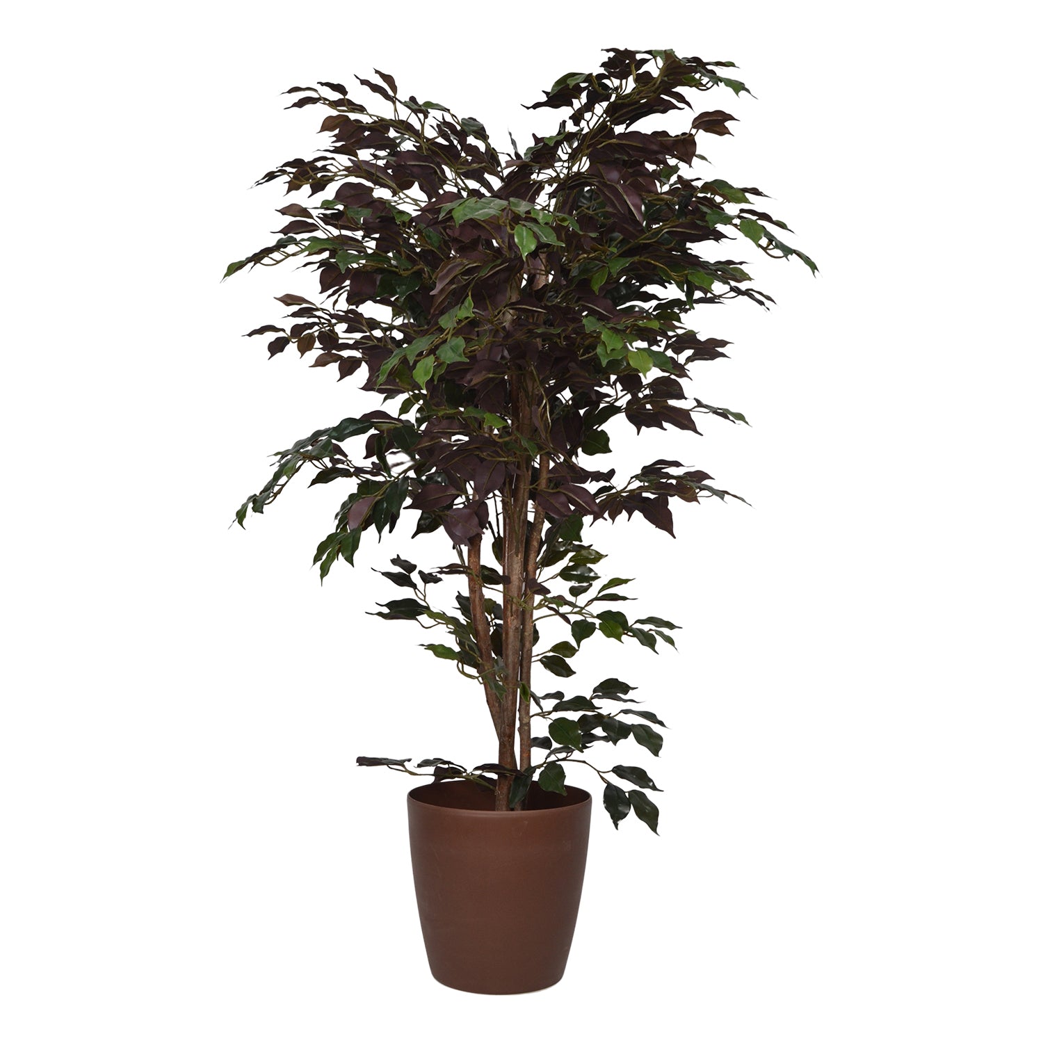 4 Ft Artificial Ficus Plant – Realistic Faux Tree with Lush Green Leaves for Indoor Home, Office & Corner Décor