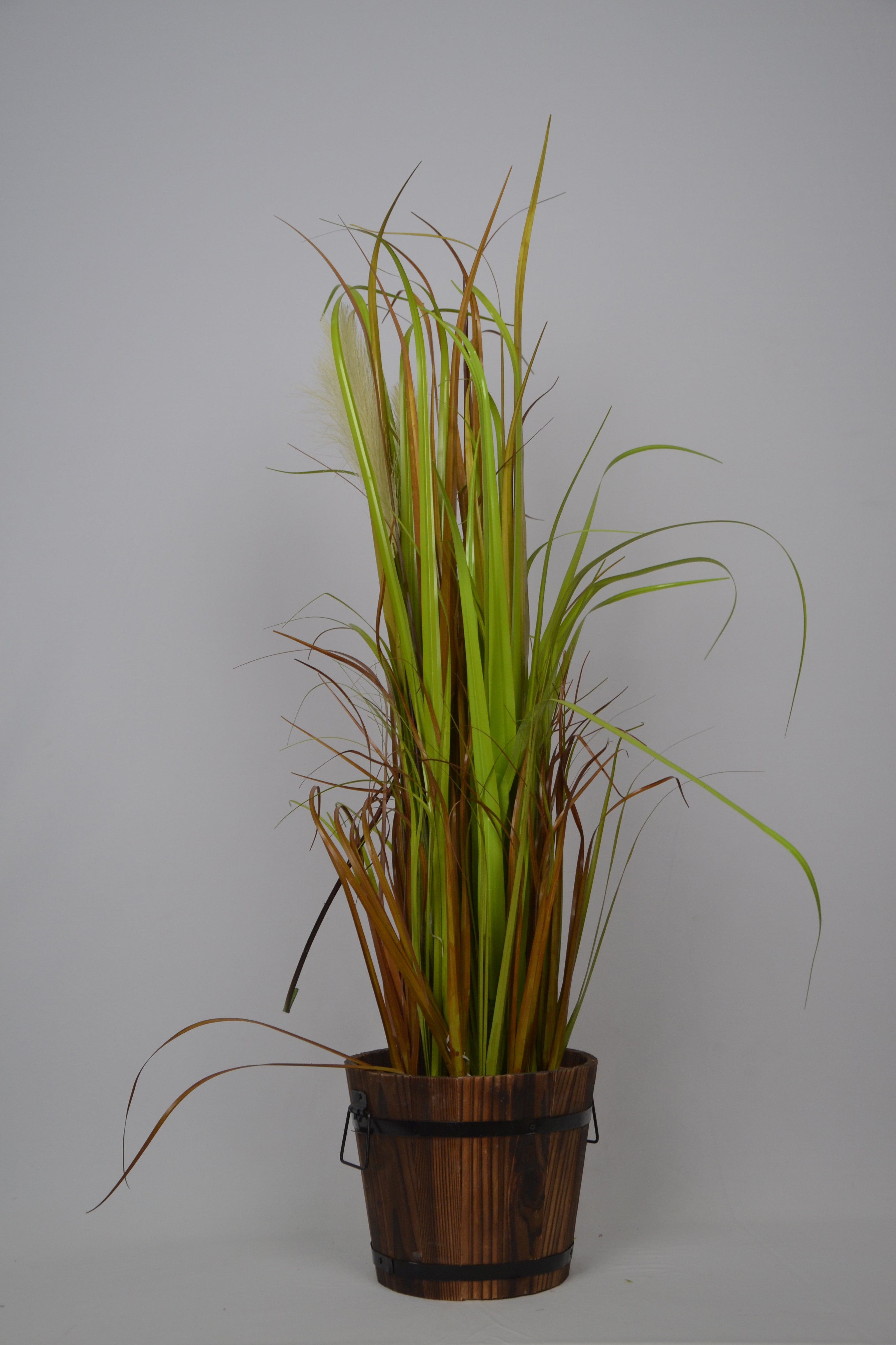 3 Ft Artificial Grass Plant – Sleek Faux Greenery with Realistic Blades for Indoor Home, Office & Minimalist Décor