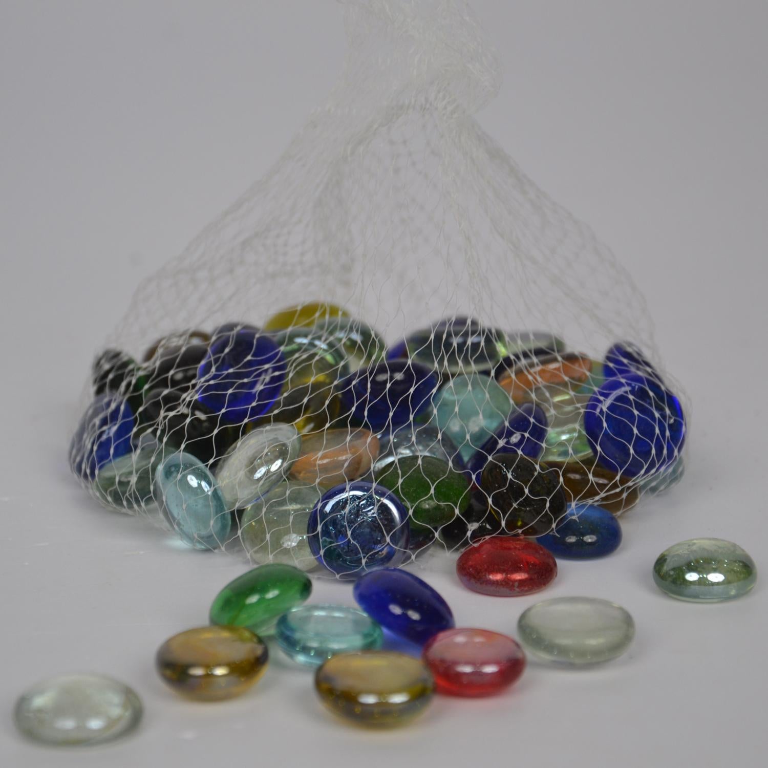 Multi Color Glass Pebbles Packet – Decorative Glossy Stones for Aquarium, Vase, Garden & Home Decor