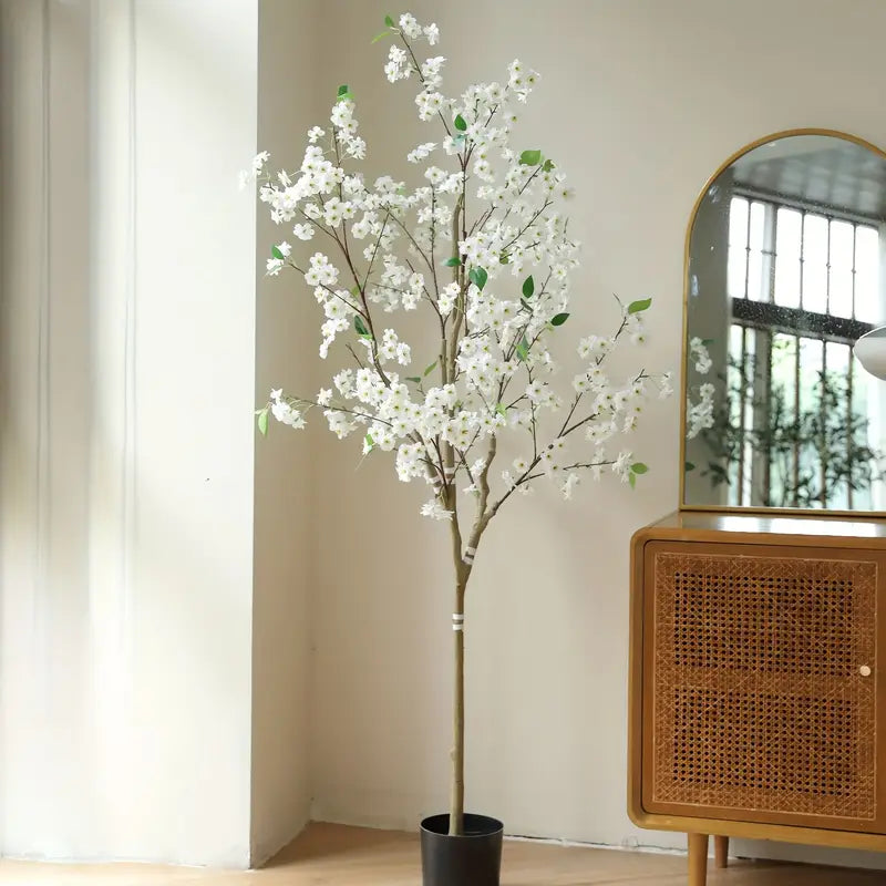 Low-Maintenance Artificial Cherry Blossom Tree for Indoor Spaces