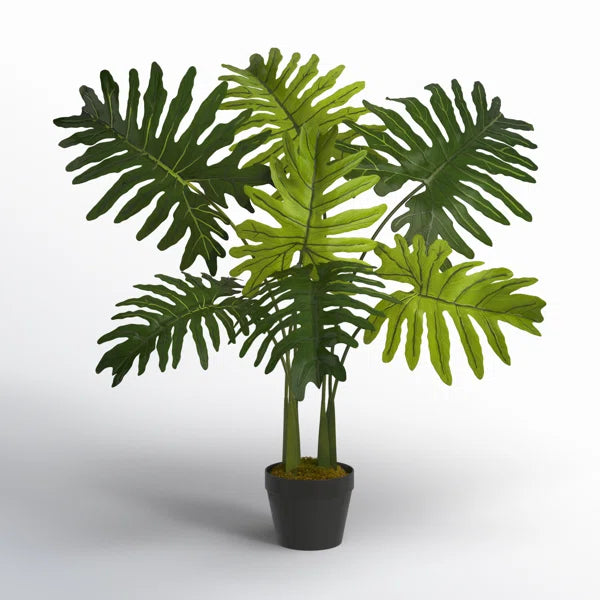 Maintenance-free 3ft faux greenery with vibrant green leaves