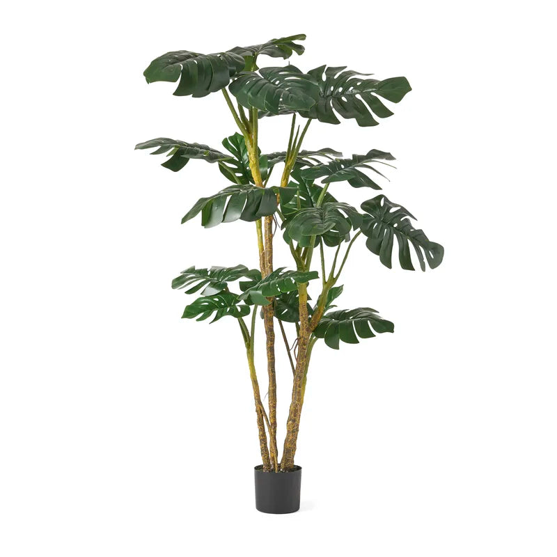 Artificial Monstera Tree standing 5ft tall, perfect for adding tropical greenery indoors
