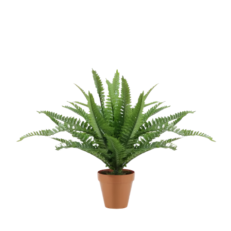 1.5 Ft Northlight Potted Artificial Green Boston Fern Plant - 17.5" – perfect for modern home decor