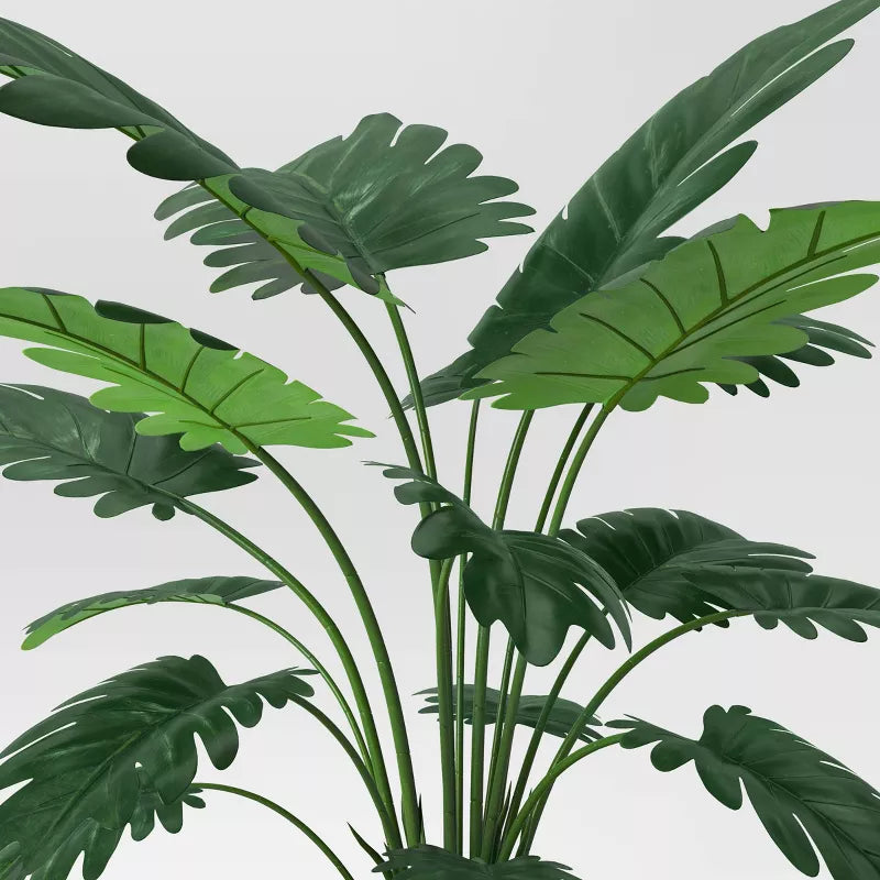 4 Ft Large Philodendron Potted Plant - Threshold™ – lifelike tropical plant alternative