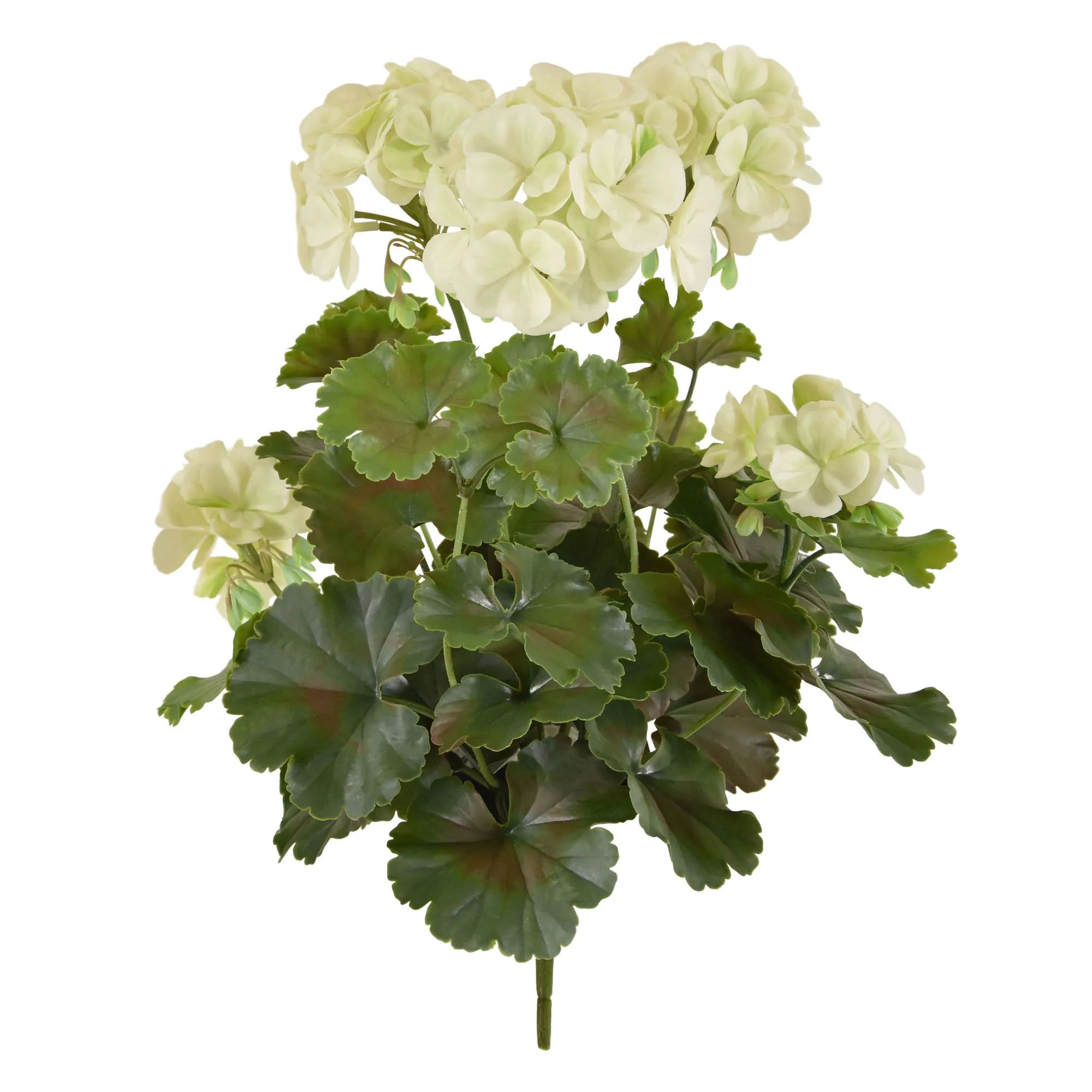 1.5 Ft Artificial Geranium PL plant 38cm cream UV proof – faux greenery with vibrant texture