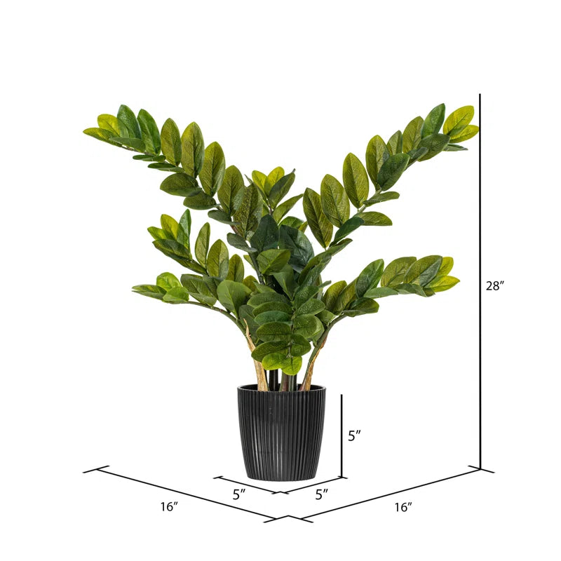 3 Ft Zen Faux Plant in Pot – ideal for indoor botanical themes