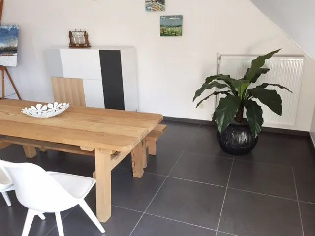 Decorative 3 Ft artificial Anthurium with detailed, glossy green leaves