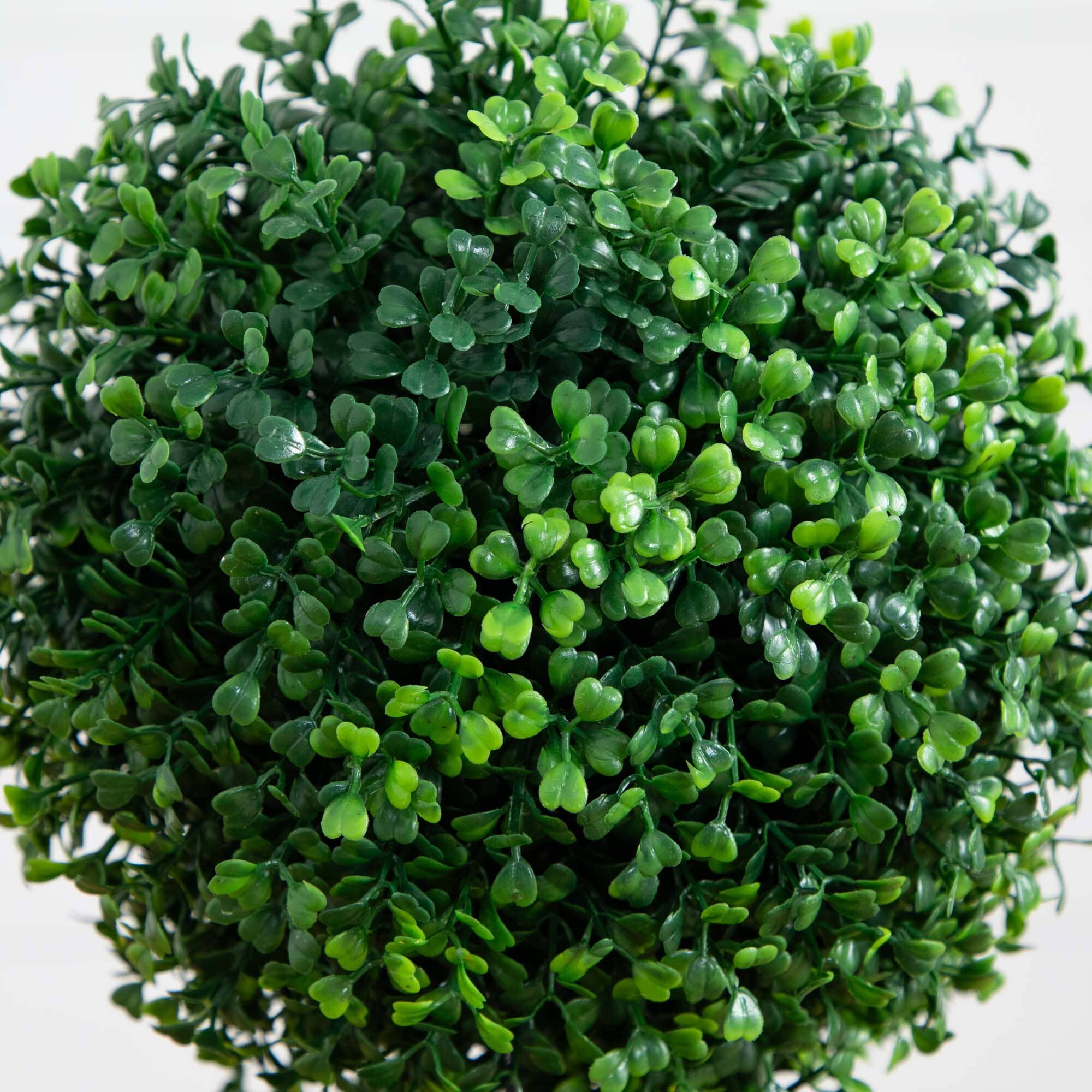 3 Ft Artificial Boxwood Double Ball Topiary – UV-Resistant Faux Tree with Decorative Pot for Indoor & Outdoor
