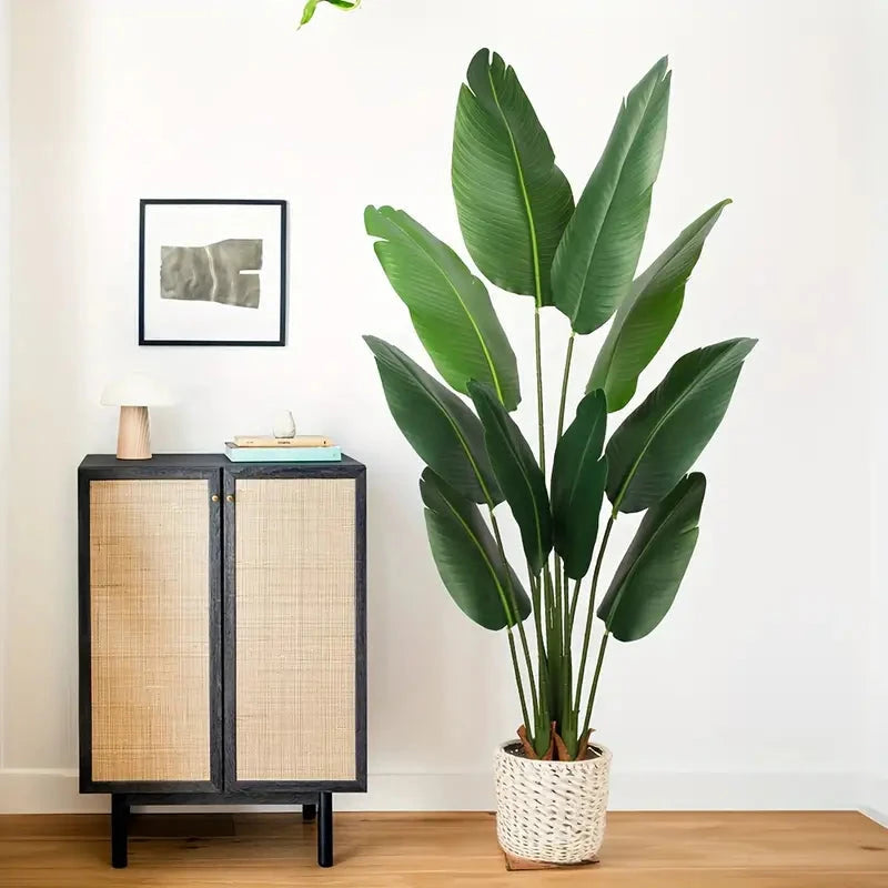 6 Ft Artificial Travelers Palm Plant-Lifelike Faux Tropical Indoor Plant 6ft Luxiplant