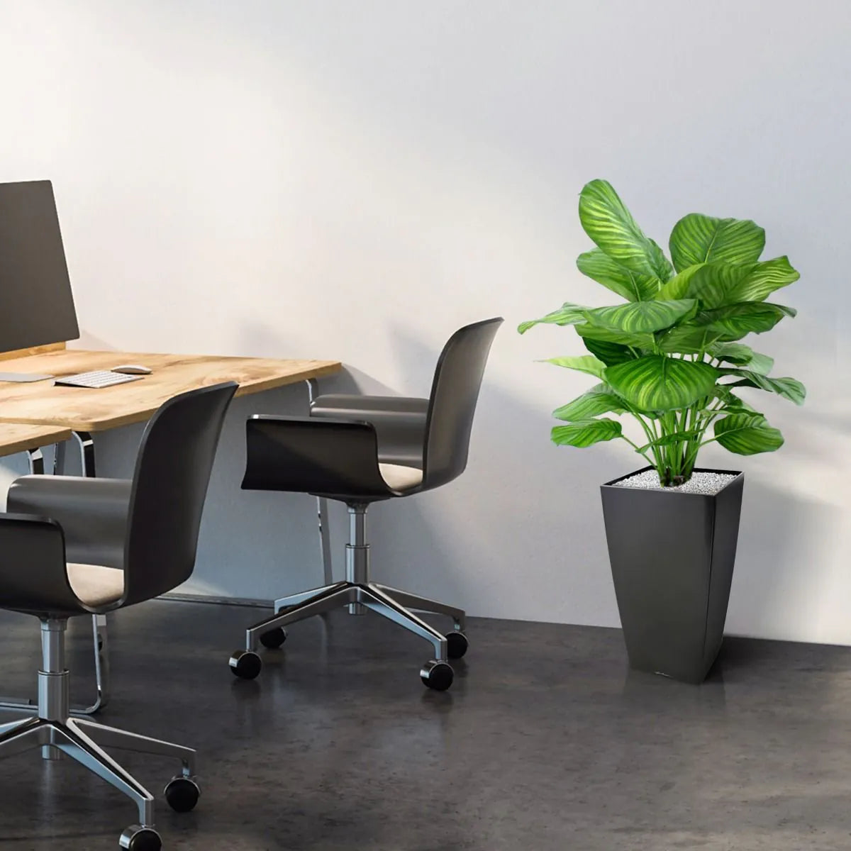 Eye-catching 2.6 Ft faux Calathea – a maintenance-free houseplant alternative