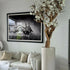 7 Ft White Magnolia Tree in Glossy Beige St. Tropez Planter – styled for modern home interiors