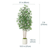 Green Faux Ficus Tree for modern interior design