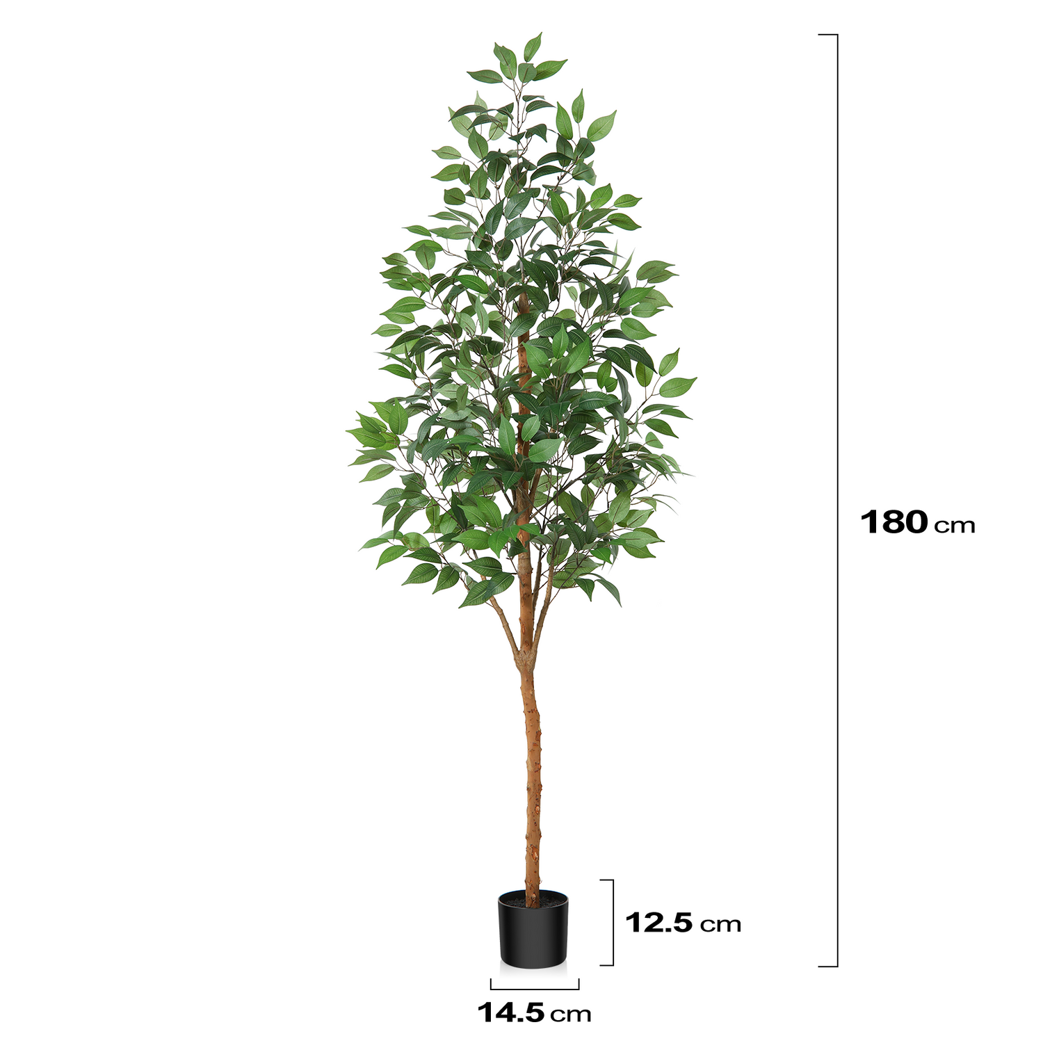 Decorative 6ft Artificial Ficus Tree perfect for home or office design