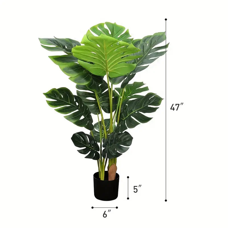 Modern Faux Monstera Plant for Stylish Indoor Decoration