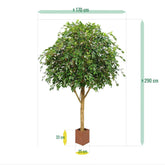 7 Ft Fire retardant Ficus Exotica Giant 290 cm artificial tree – crafted for realistic tropical vibes