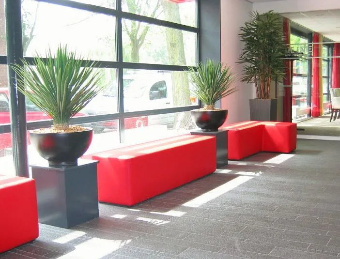 Compact 2.5 Ft faux Yucca Rostrata for home, office, and patio decor