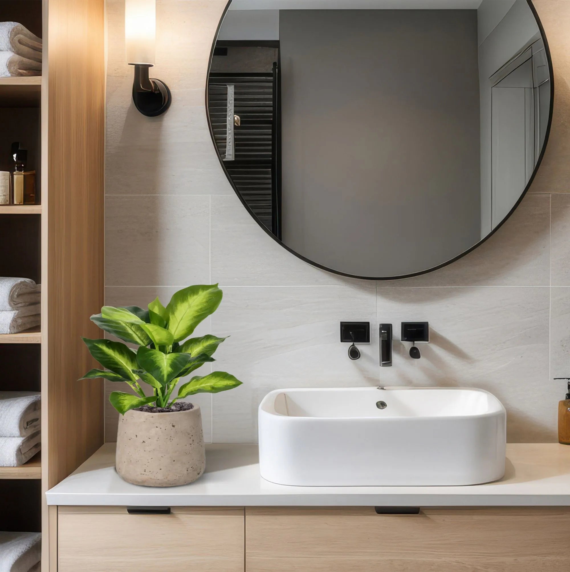 2 Ft Artificial Dieffenbachia Plant 25cm – brightens up dull corners effortlessly