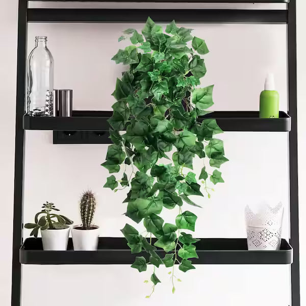 2.7 Ft Artificial English Ivy Hanging Vine (Set of 2) – Cascading Faux Greenery Foliage for Home & Office