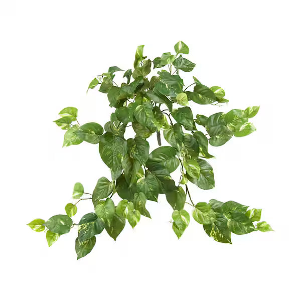 2.5 Ft Artificial Pothos Hanging Bush – Cascading Faux Green Vine for Home, Office & Wall