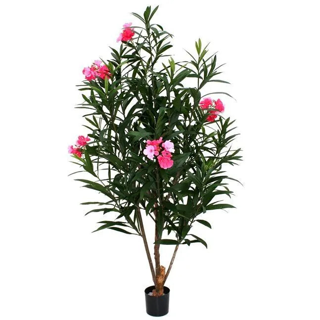 4 Ft Artificial Oleander Deluxe 150cm rose – adds a lush green touch to interiors