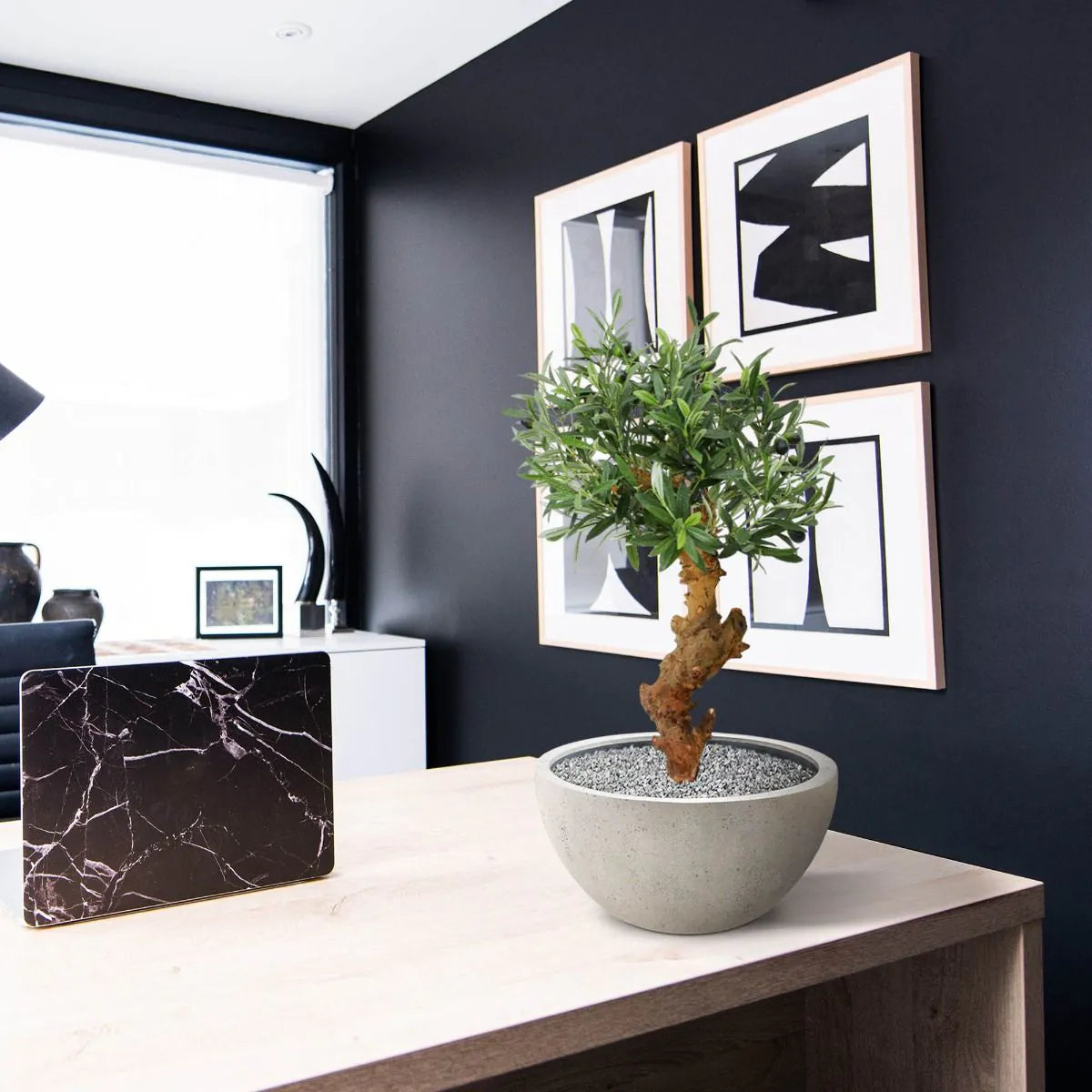 Premium 2 Ft artificial Olive tree on stand – maintenance-free elegance