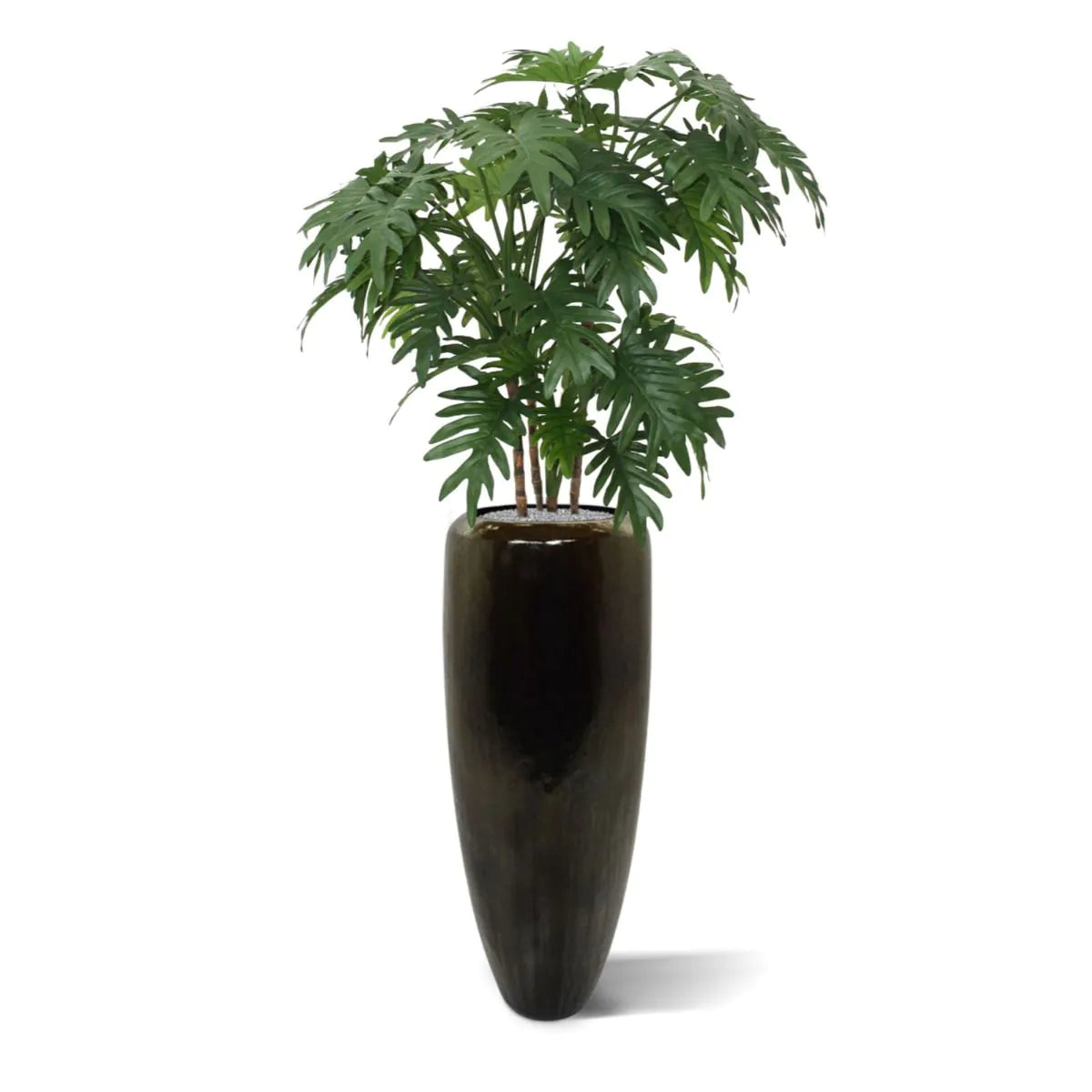 Vibrant 3 Ft faux Philodendron Xanadu for indoor and outdoor decoration