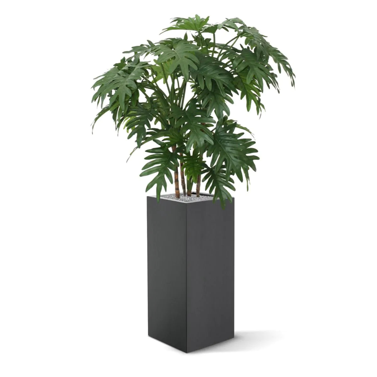 High-quality 3 Ft faux Xanadu plant with soft-touch foliage