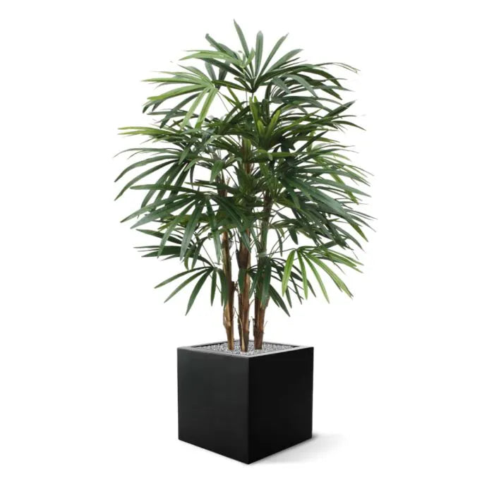 4 Ft Artificial Rhapis Palm – Premium Deluxe Fake Palm – enhances any living space naturally