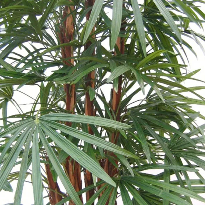 4 Ft Artificial Rhapis Palm – Premium Deluxe Fake Palm – ideal for indoor botanical themes