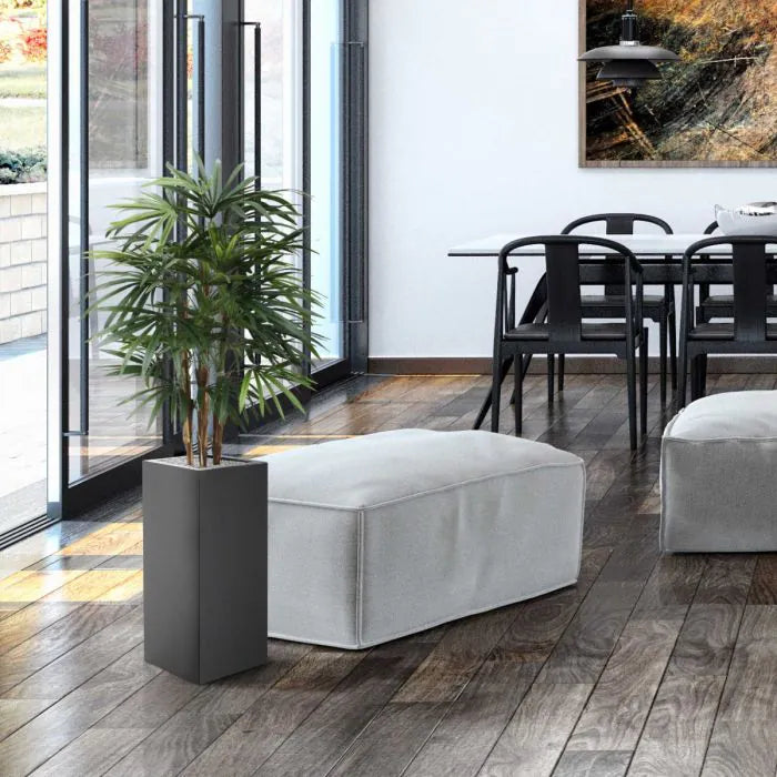 4 Ft Artificial Rhapis Palm – Premium Deluxe Fake Palm – decorative plant with zero maintenance