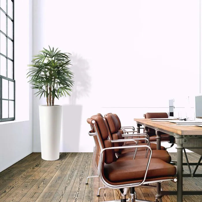 4 Ft Artificial Rhapis Palm – Premium Deluxe Fake Palm – brightens up dull corners effortlessly