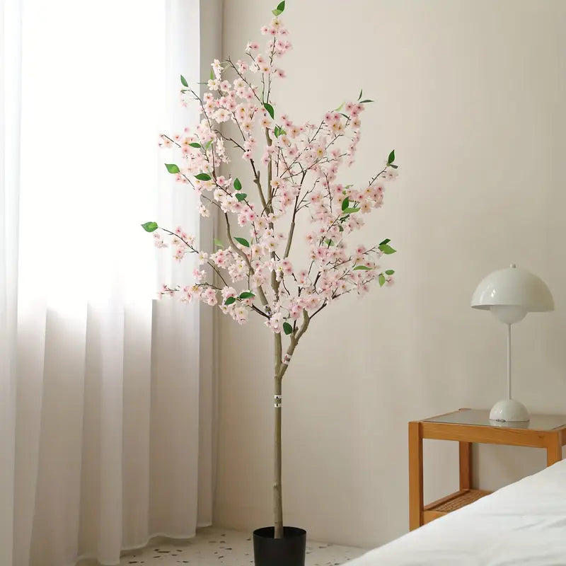 6ft Artificial Cherry Blossom Tree with Pink Flowers
